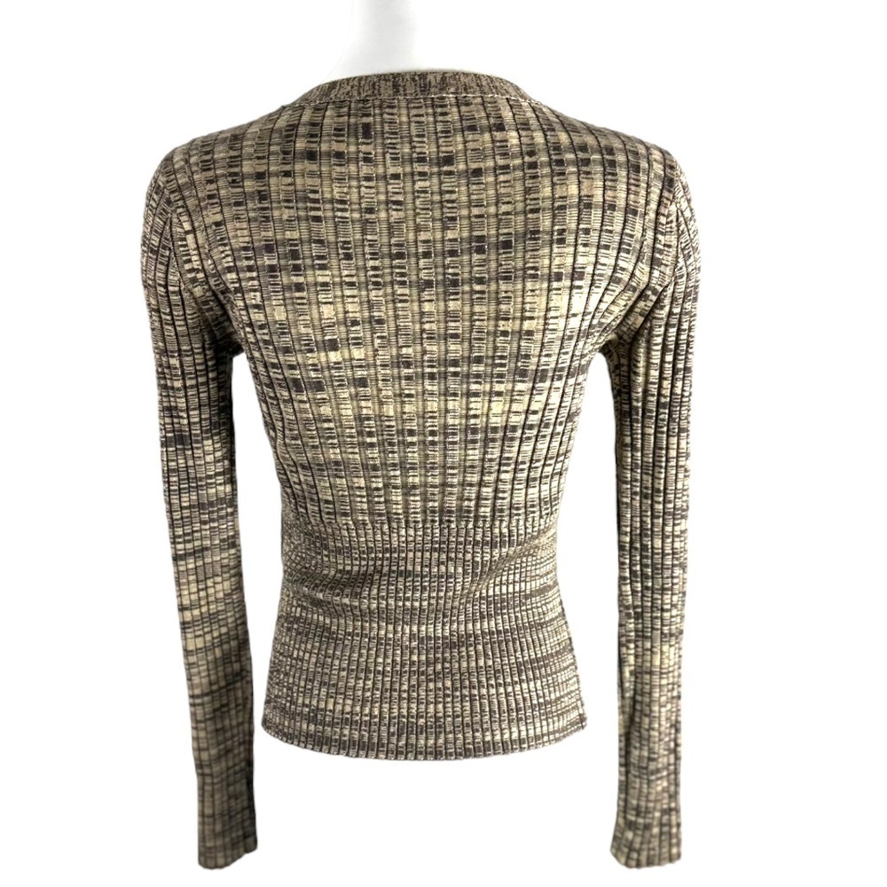 House Of Harlow 1960 Coffee Sweater Ribbed Sweater SZ S - Picture 4 of 5